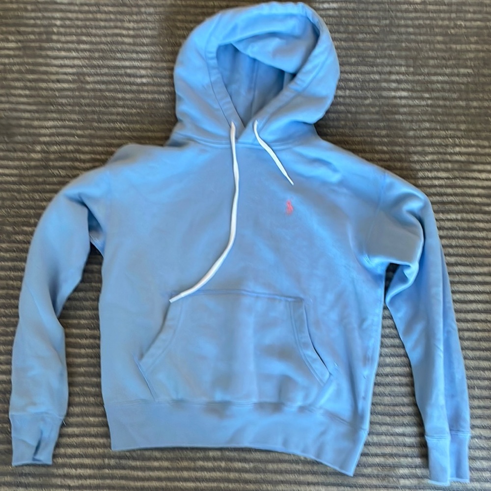 polo ralph lauren blue hoodie